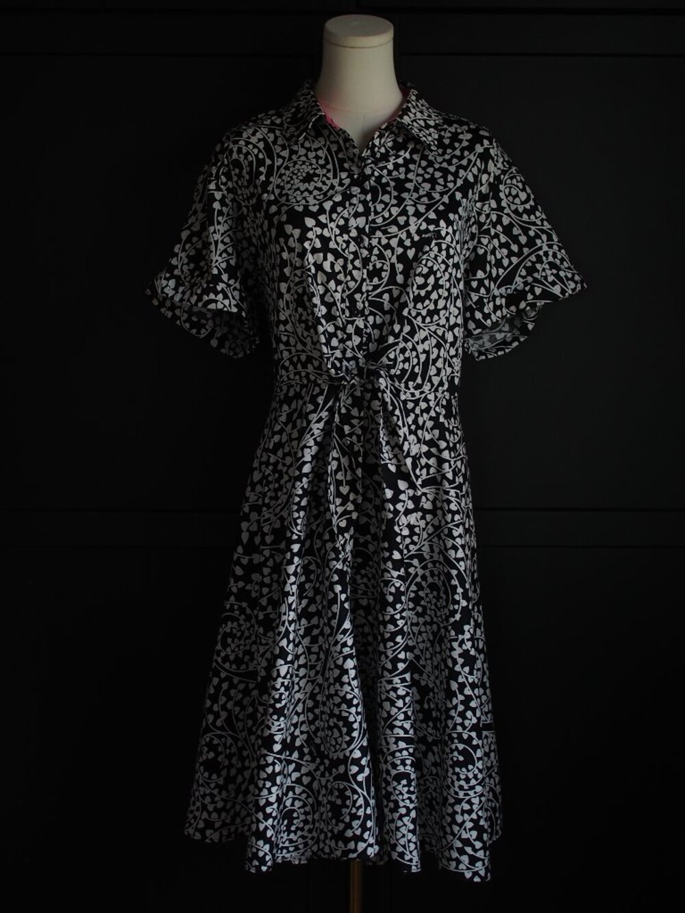 Diane von Furstenberg (DVF) | Cotton Black and White Patterned Shirtdress